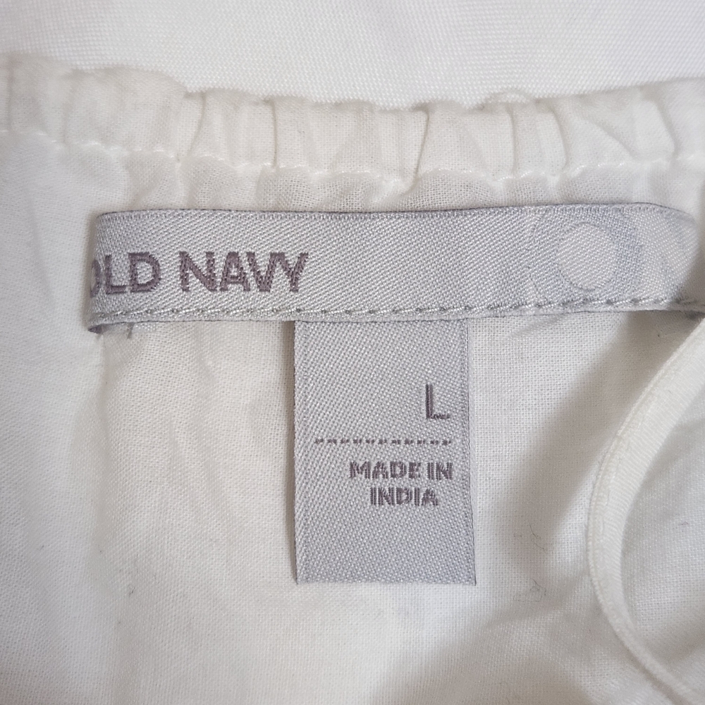Old Navy Babydoll Tunic Tank/Dress Top Lg Fairy Angelcore Cottagecore Lace Trim - Picture 9 of 14